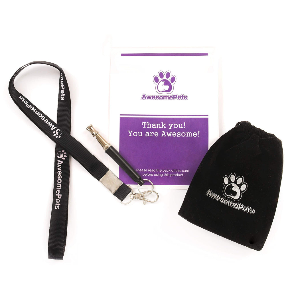 [Australia] - AwesomePets Ultrasonic Sound Training Dog Whistle Used to Control and Stop Barking Pet or Dog, Comes with Lanyard and Adjustable High Pitch Sound Whistle That Can Train Bark of Dogs. 