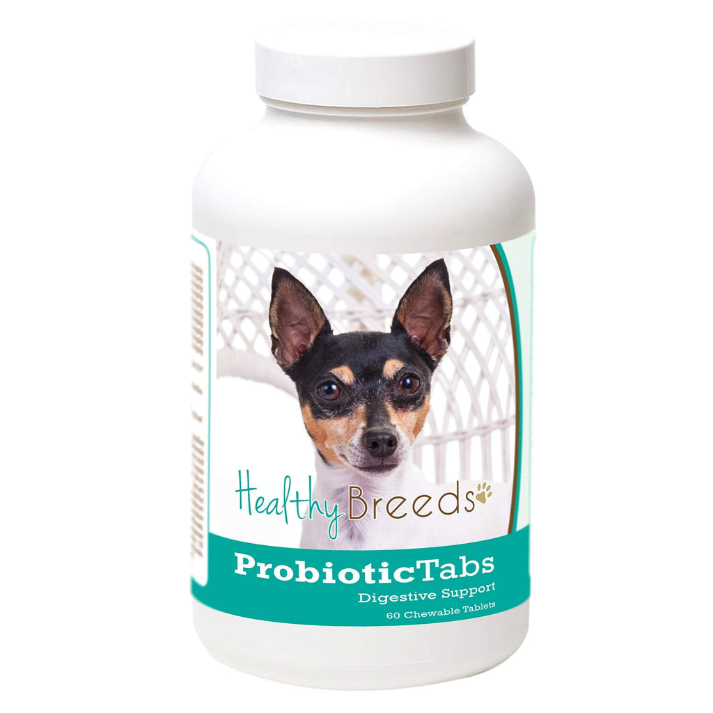 [Australia] - Healthy Breeds Probiotic Digestive Support - Over 200 Breeds - 60 Tasty Liver Flavor Chewable Tablets Toy Fox Terrier 