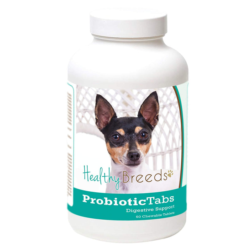 [Australia] - Healthy Breeds Probiotic Digestive Support - Over 200 Breeds - 60 Tasty Liver Flavor Chewable Tablets Toy Fox Terrier 