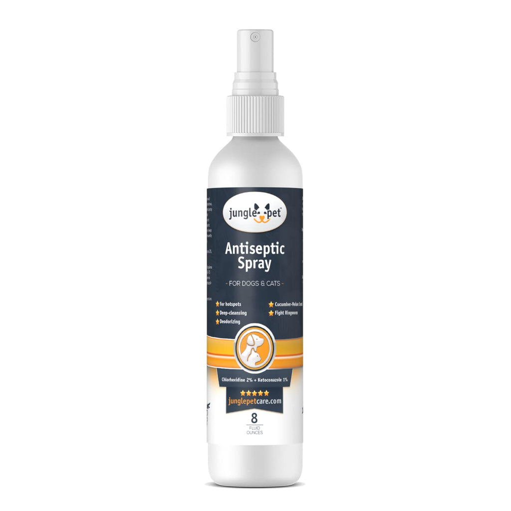 Jungle Pet Dog Anti Itch Spray for Dogs and Cats - Ringworm, Irritation and Hot Spot Spray Treatment for Dogs - Cat and Dog Itchy Skin Treatment and Hotspot Spray for Dogs - 8 oz - PawsPlanet Australia