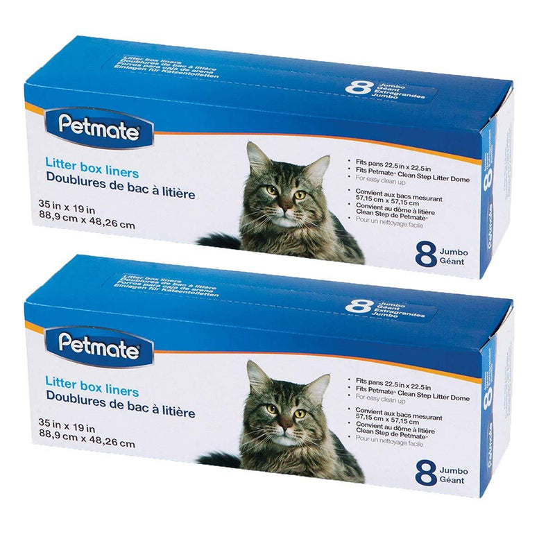 Petmate Cleanstep Litter Box Liners, Jumbo, 8 Count - PawsPlanet Australia