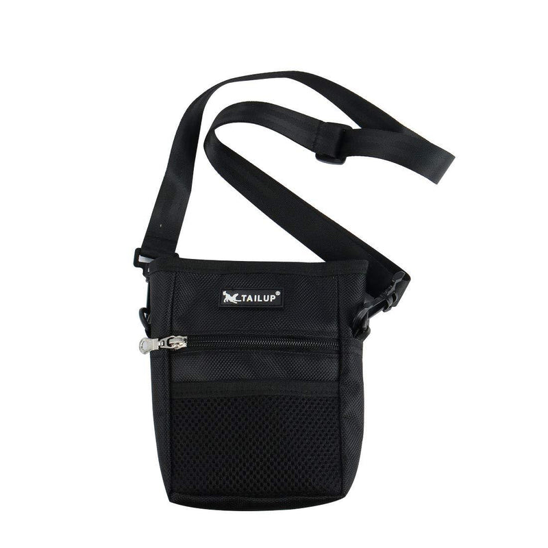 [Australia] - uxcell TAILUP Authorized Dog Treat Pouch Training Waist Bag Carry Pet Toys Dog Training Accessory Front Mesh Pocket Easily Carries Black 