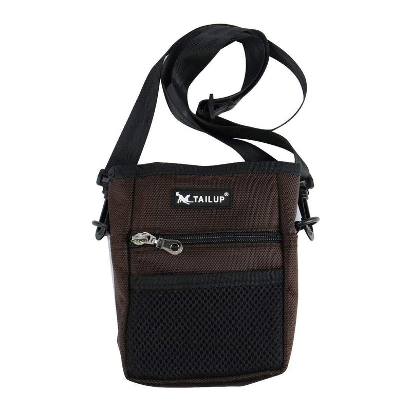 [Australia] - uxcell TAILUP Authorized Dog Treat Pouch Training Waist Bag Carry Pet Toys Dog Training Accessory Front Mesh Pocket Easily Carries Brown 