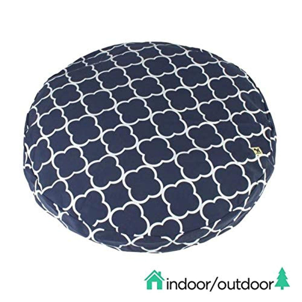 [Australia] - Molly Mutt Indoor/Outdoor Dog Bed Duvet Cover - Durable & Washable - The Iron Sea, Round, 36" 