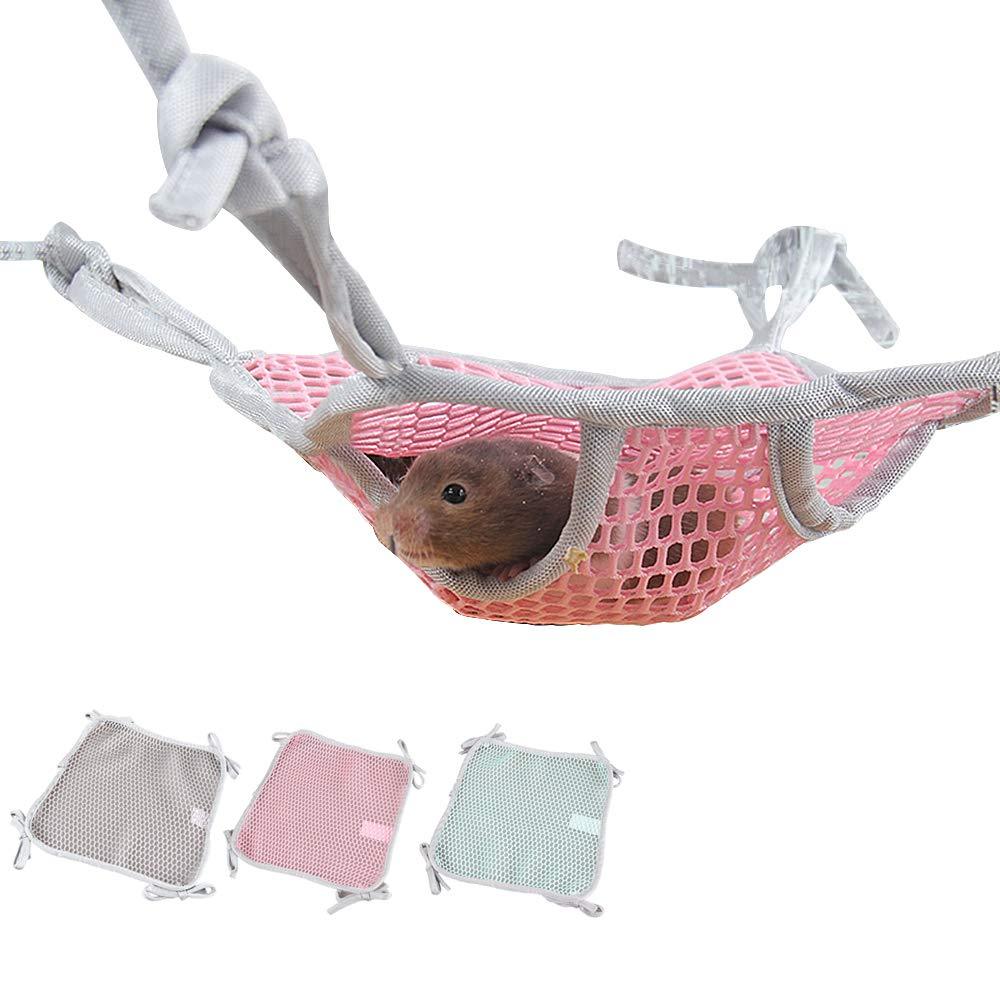[Australia] - MYIDEA Small Pet Flexible Hammock for Guinea Pig/Hamster/Rat/Cockroaches L - Double layer Pink 