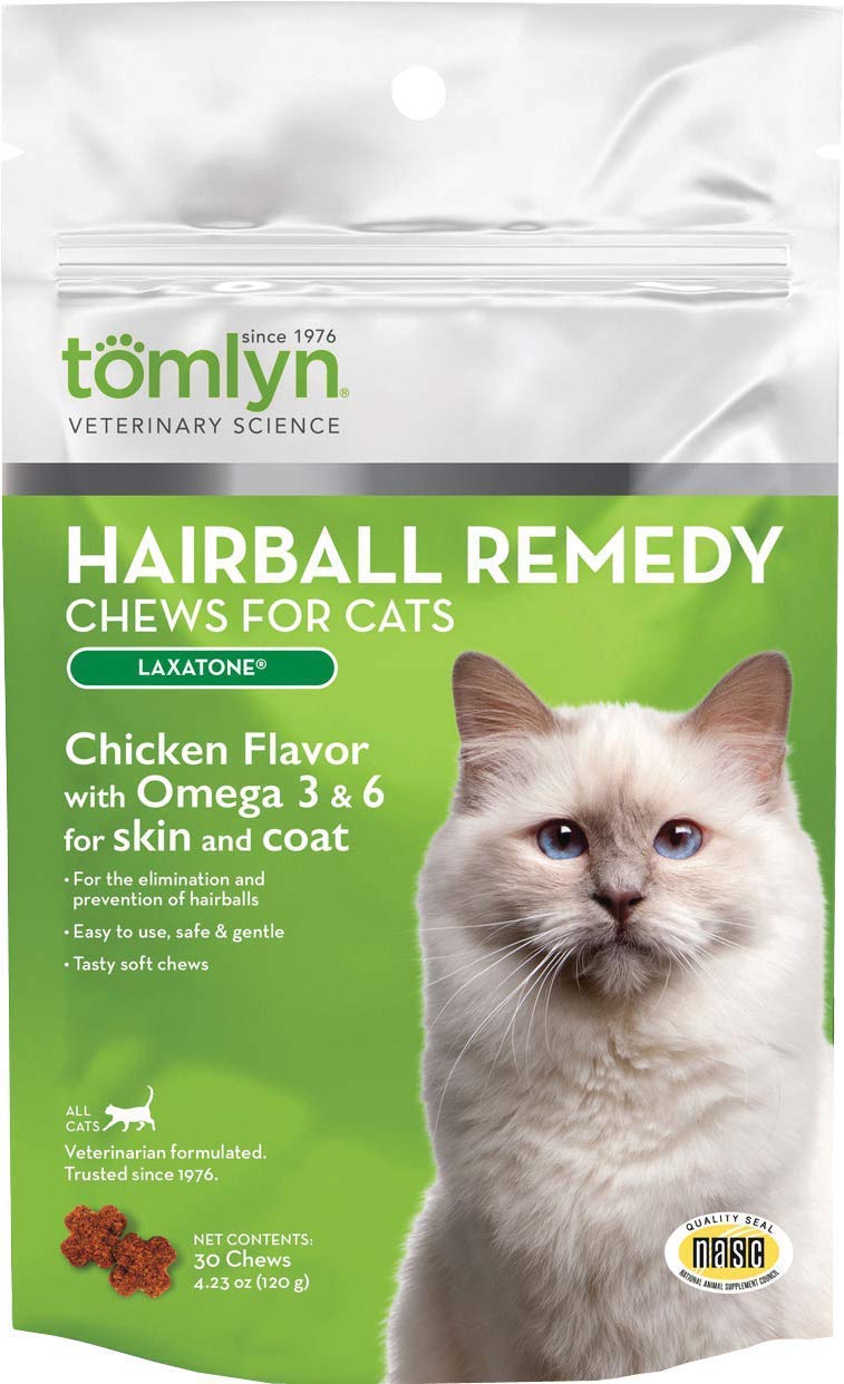 TOMLYN Hairball Remedy Chews for Cats 60 Count - Pack of 2 - PawsPlanet Australia