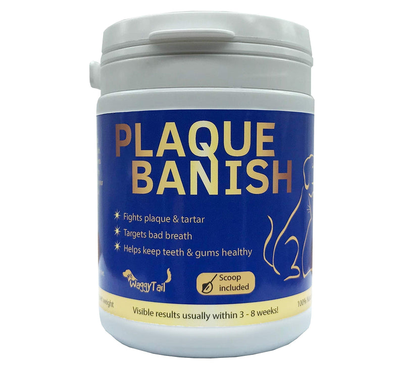 Plaque Banish 100% Natural Plaque Off & Tartar Remover For Dogs & Cats | Freshen Breath For Dogs & Cats | 6.3oz (180g) | Support Healthy Gums & Promote Dental Health | Prevent Plaque & Tartar Build Up - PawsPlanet Australia