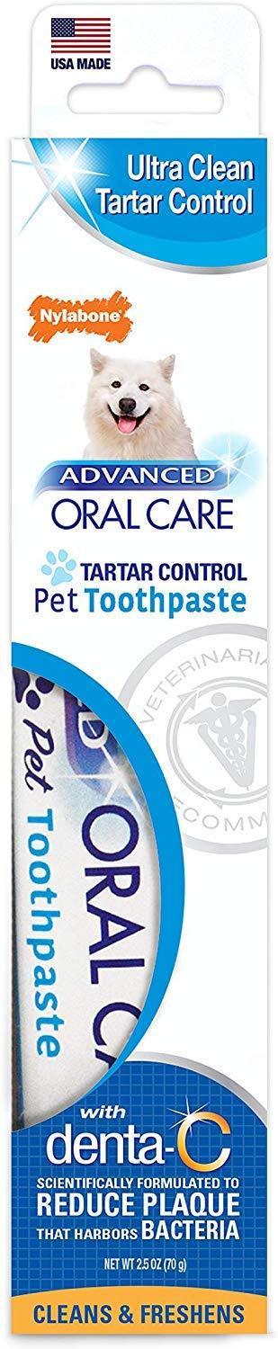 Nylabone Advanced Oral Care 2.5 oz Tartar Control Dog Toothpaste - PawsPlanet Australia