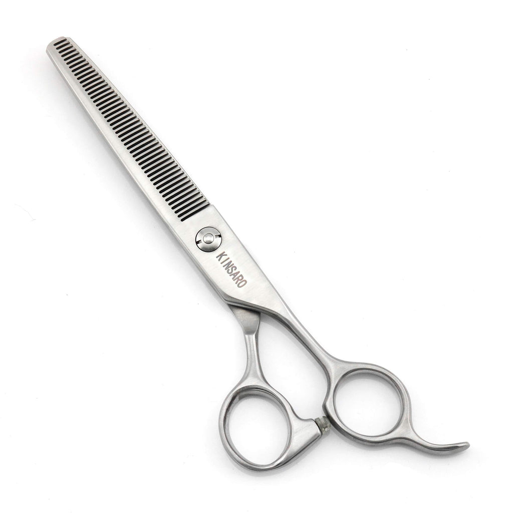 [Australia] - KINSARO Dog Grooming Scissors Dog Grooming Chunkers Dog Grooming Shears Dog Thinning Scissors for Dog 7" 6.75" Matte Silver 6.75" 46 Teeth Thinning 