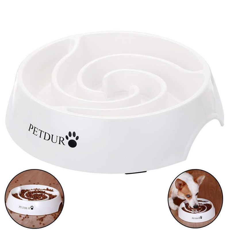 [Australia] - PETDURO Slow Feed Dog Bowl Large 9.75 inch with Food Capacity of 14 oz, Durable Pet Slow Eating Bowl with Non-Slip Base Easy Cleaning Avoid Indigestion or Obesity 