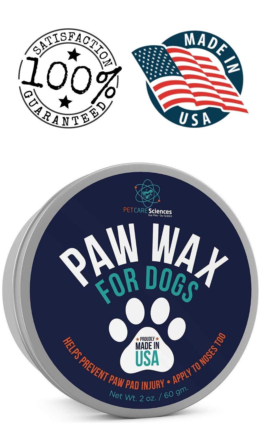 [Australia] - PET CARE Sciences Dog Paw Wax, Nose Cream and Dog Paw Balm. Protects, Soothes and Repairs Delicate Paws and Snouts, Protection, Vanilla Scent, Made in The USA, 2 Oz Tin 