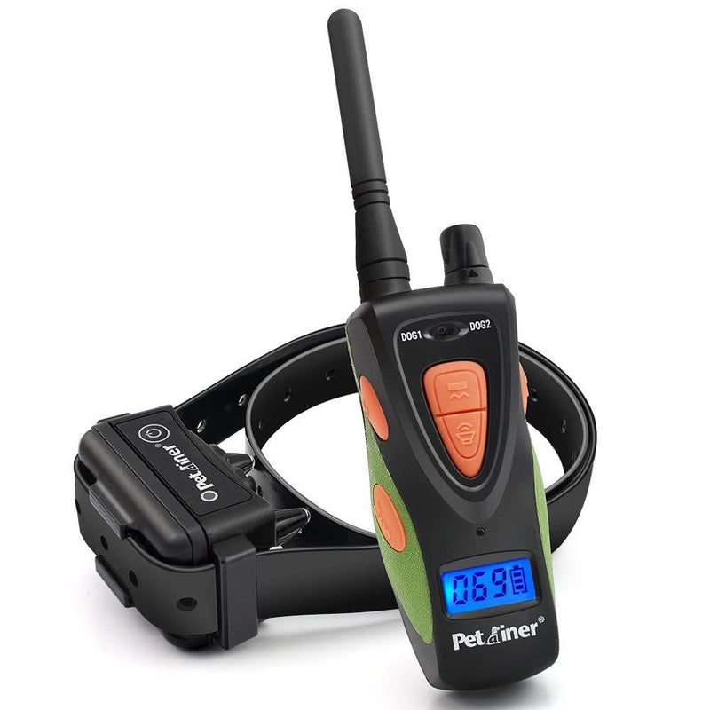 [Australia] - Petrainer 617A Dog Training Collar with Remote Waterproof and Rechargerable Electric Collar with Beep Vibrating for Dogs,1000ft/ 330yards Range For 1 Dog 