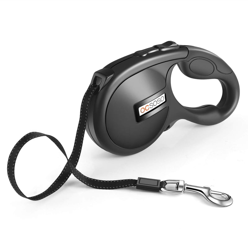[Australia] - OCSOSO Retractable Dog Leash Reflective 16FT / 5M Extendable Dog Strong Lead, Heavy Duty Dog Lead for Medium Large Pet Dogs up to 180lbs, Tangle Free, Easy One Button Brake & Lock Safety System 16FT/5M Dog Leash 