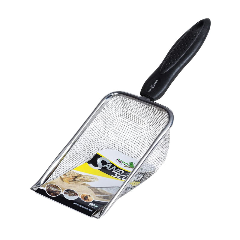 REPTI ZOO Reptile Sand Stainless Steel Fine Mesh Reptile Substrate Metal Sand Shovel Terrarium Substrate Durable Litter Cleaner Corner Scoop - PawsPlanet Australia