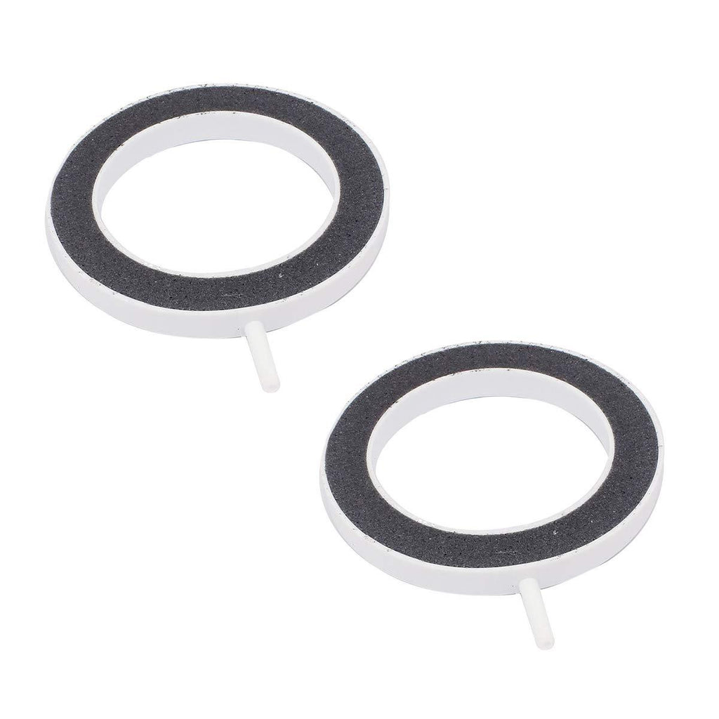 [Australia] - COMOK 2Pcs 4 Inch Dia Air Stone Disk Bubble Diffuser for Aquarium Fish Tank Hydroponics Air Pump White 