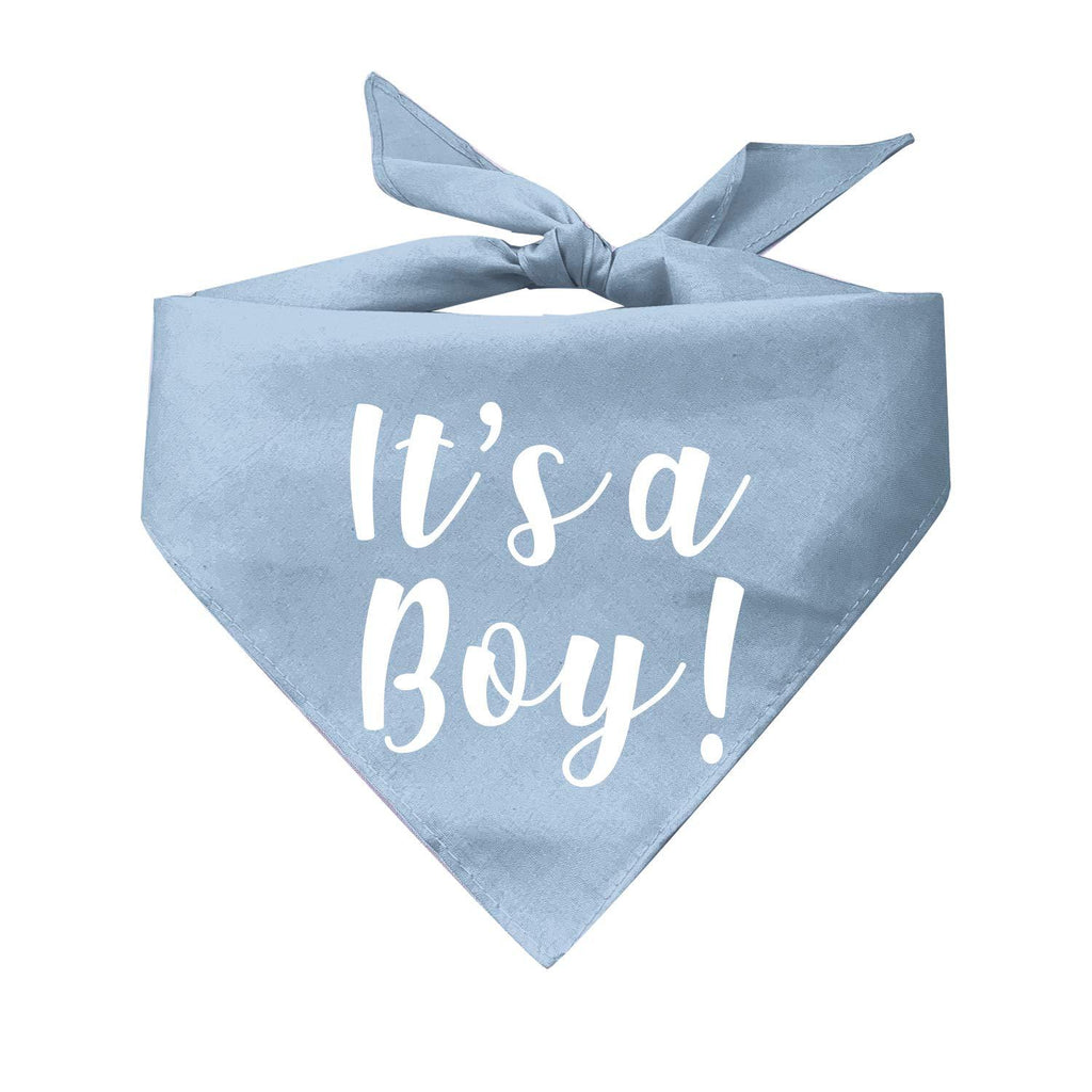 It's A Boy Or It's A Girl Gender Reveal/Baby Announcement Dog Bandana X-Small Blue - PawsPlanet Australia