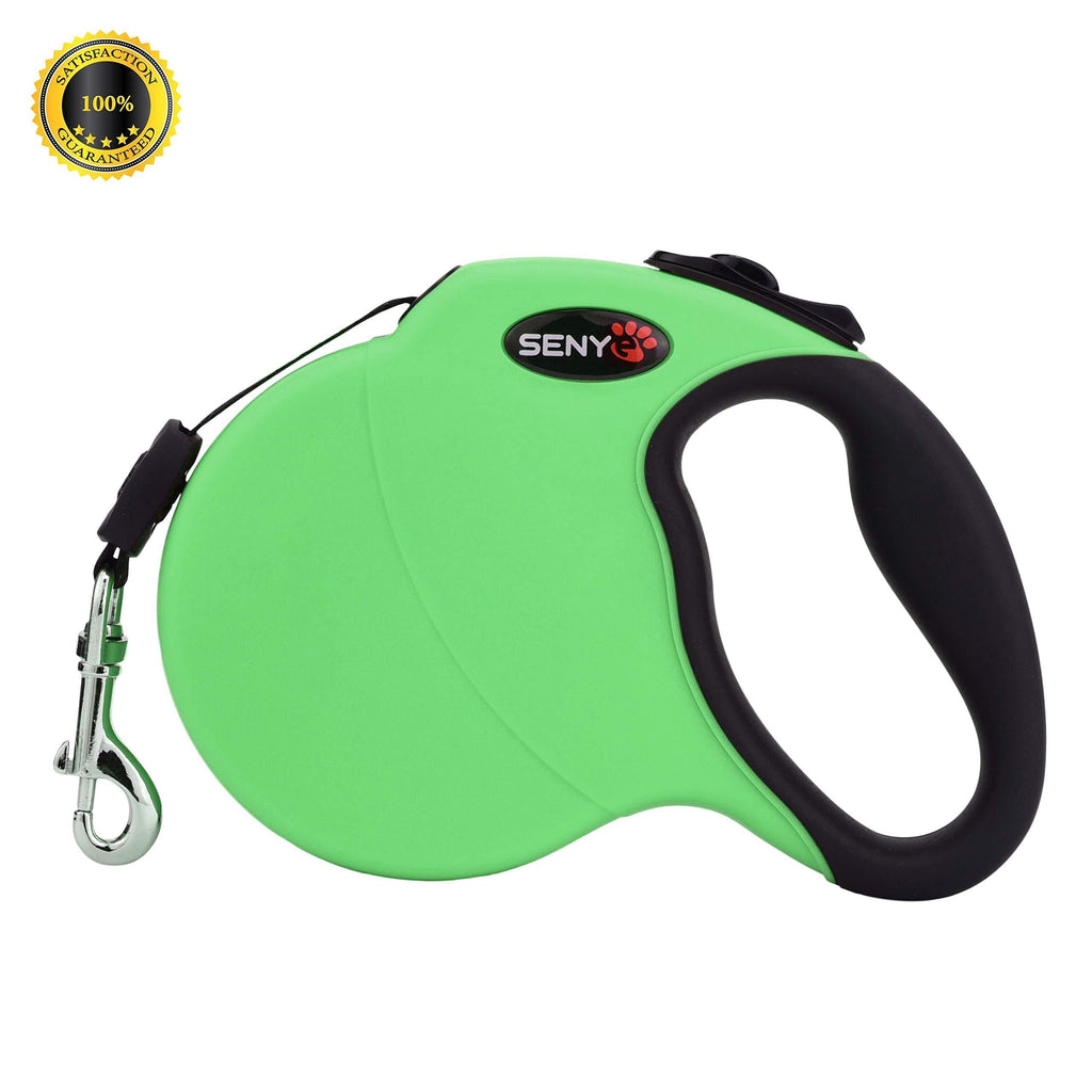 [Australia] - SENYE Retractable Dog Leash,16ft Dog Traction Rope for Large Medium Small Dogs,Break & Lock System Green 