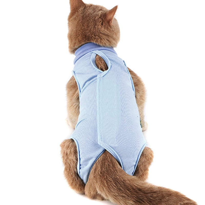 [Australia] - Alfie Pet - Beck Surgical Recovery Suit Body Wrap for Cats and Dogs Small Blue 