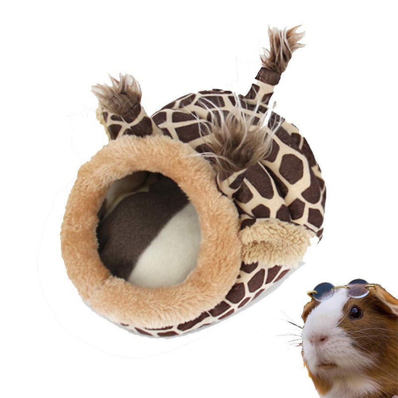 [Australia] - PULEIDI Guinea Pig Bed - Washable Guinea Pig Cage Accessories Small Animal Bed Hideout for Guinea Pig,Chinchilla,Hamsters,Hedgehog L Giraffe 