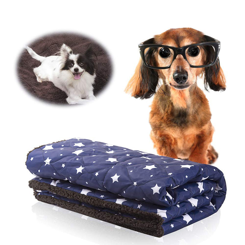 [Australia] - miadore Waterproof Dog Blanket, Soft Fleece&Nylon Pet Kennel Bed Mat Pad Cushion for Couch Bed Sofa Car Seat for Small Medium Dogs Puppy Cat 