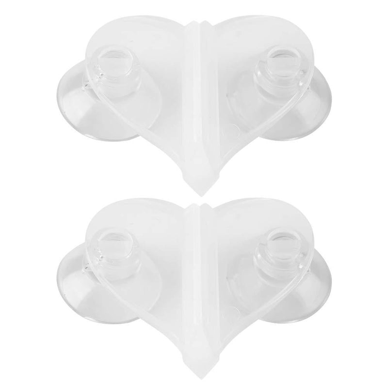 [Australia] - FTVOGUE Plastic Aquarium Fish Tank Divider Sheet Holder Heart Sucker Clip 