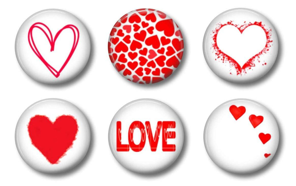 Farmhouse Decor Valentine Heart Fridge Magnets Decorations - Cute Locker Magnets For Teen Girls - Whiteboard Office or Refrigerator Gift Set (Valentine) - PawsPlanet Australia
