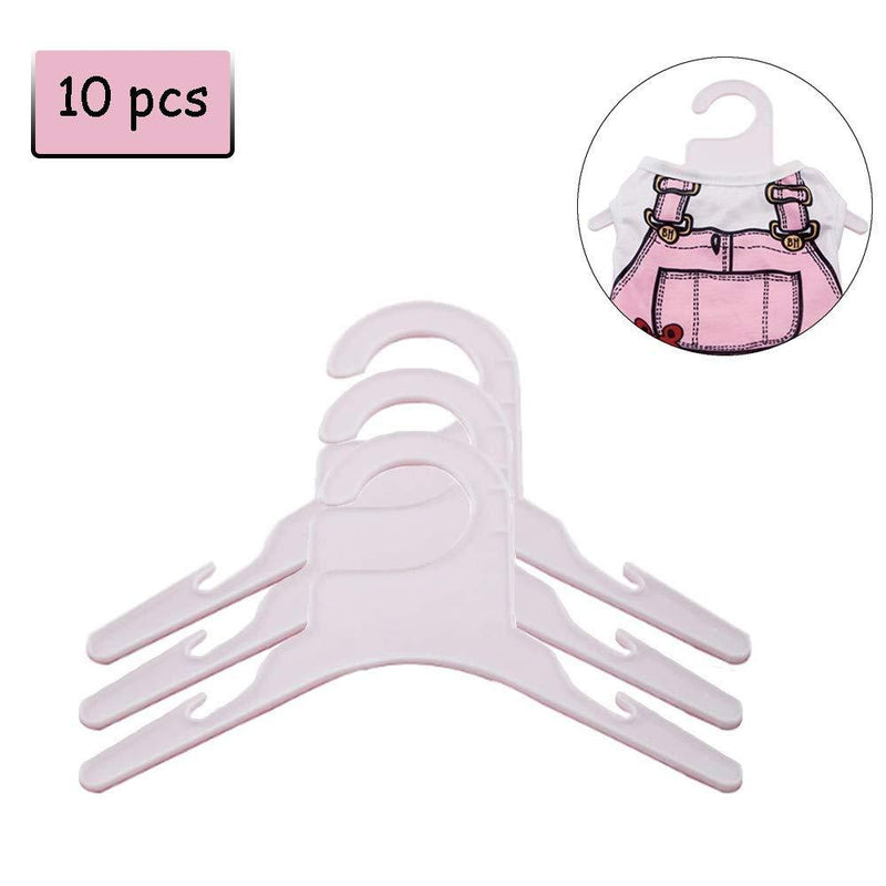 [Australia] - WORDERFUL Pink Plastic Dog Puppy Pet Clothes Rack Hanger White 