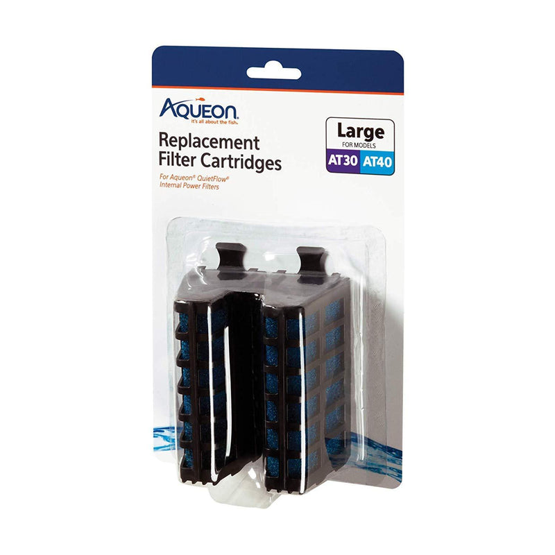 [Australia] - Aqueon 6 Count Replacement Internal Filter Cartridges, Large, for QuietFlow Internal Filter AT30 and AT40 