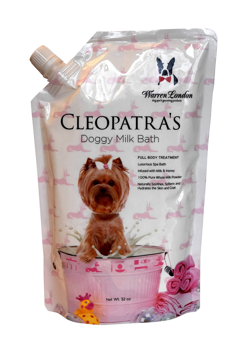 [Australia] - Warren London Cleopatra's Doggy Milk Bath - Luxurious Spa Formula That Cleans, Soothes, Softens - Soak or Spray On - 32oz 