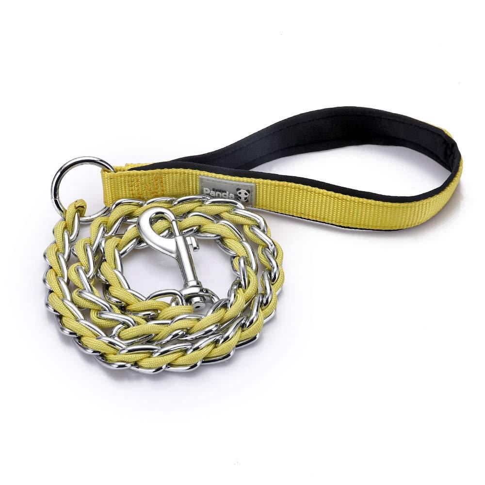 [Australia] - S-etovus Dog leashes Metal Hooks Anti-Biting Ropes Durable Chewy Fashion Cool yellow 