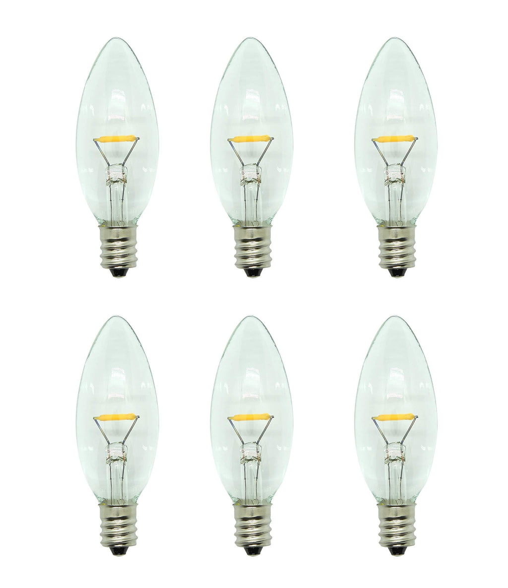 Celestial Lights Six LED Window Candle Replacement Bulbs for Plug-in Window Candles - Works with All Sensor, Timer, or Switch Models - PawsPlanet Australia