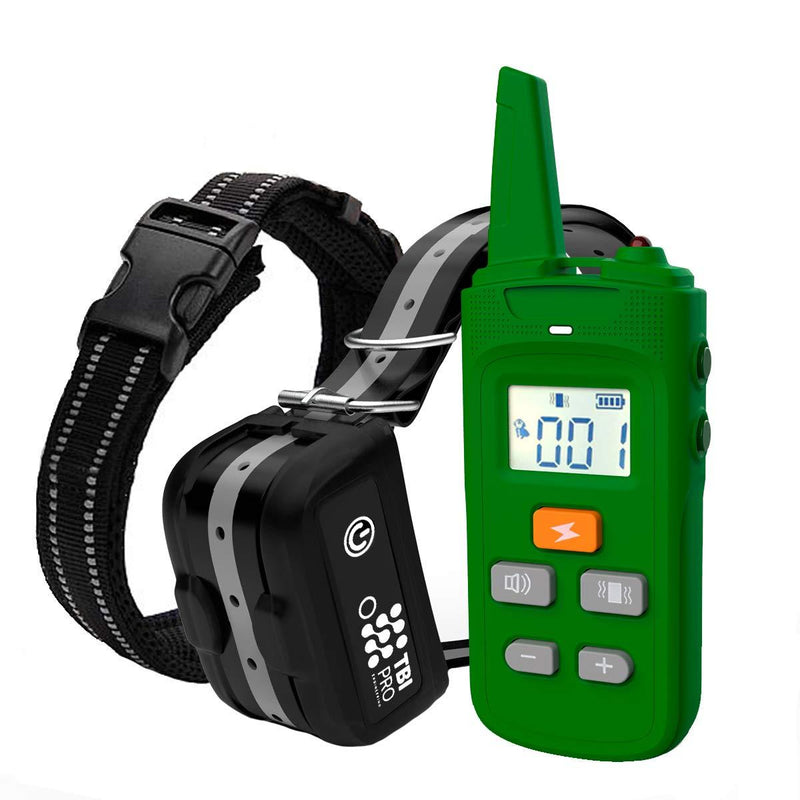 [Australia] - TBI Pro Professional K9 Dog Training Collar with Remote Long-Range E-Collar with Vibration Control, Rechargeable and Fully IPX7 Waterproof for Small, Medium, Large Dogs, All Breeds 