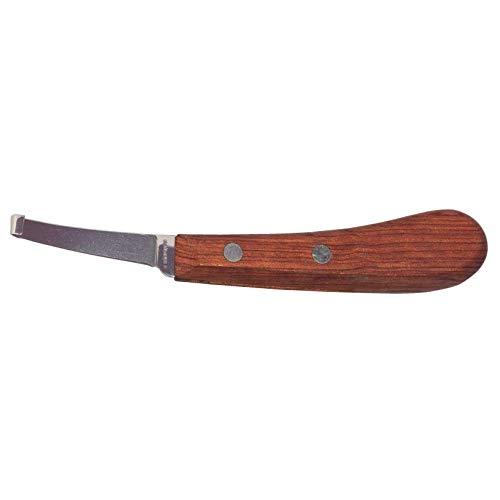 Hauptner & Herberholz 40647000 Right Hoof Knife with Thermo Ash Hardwood and Narrow Blade for Fine Cut-Outs, for Small Horses, Pony and Cattle - PawsPlanet Australia