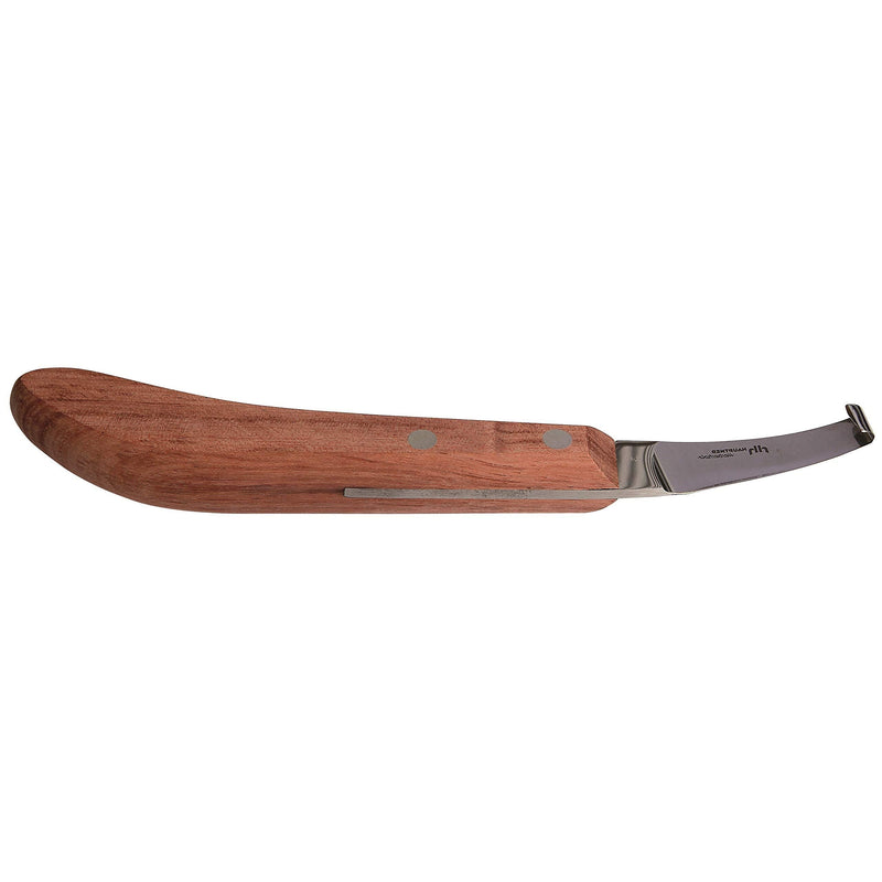 Hauptner & Herberholz 40601000 Left Hoof Knife with Thermal Ash Hardwood Wide Blade Revolutionary Handle Geometry for Horses and Cattle - PawsPlanet Australia