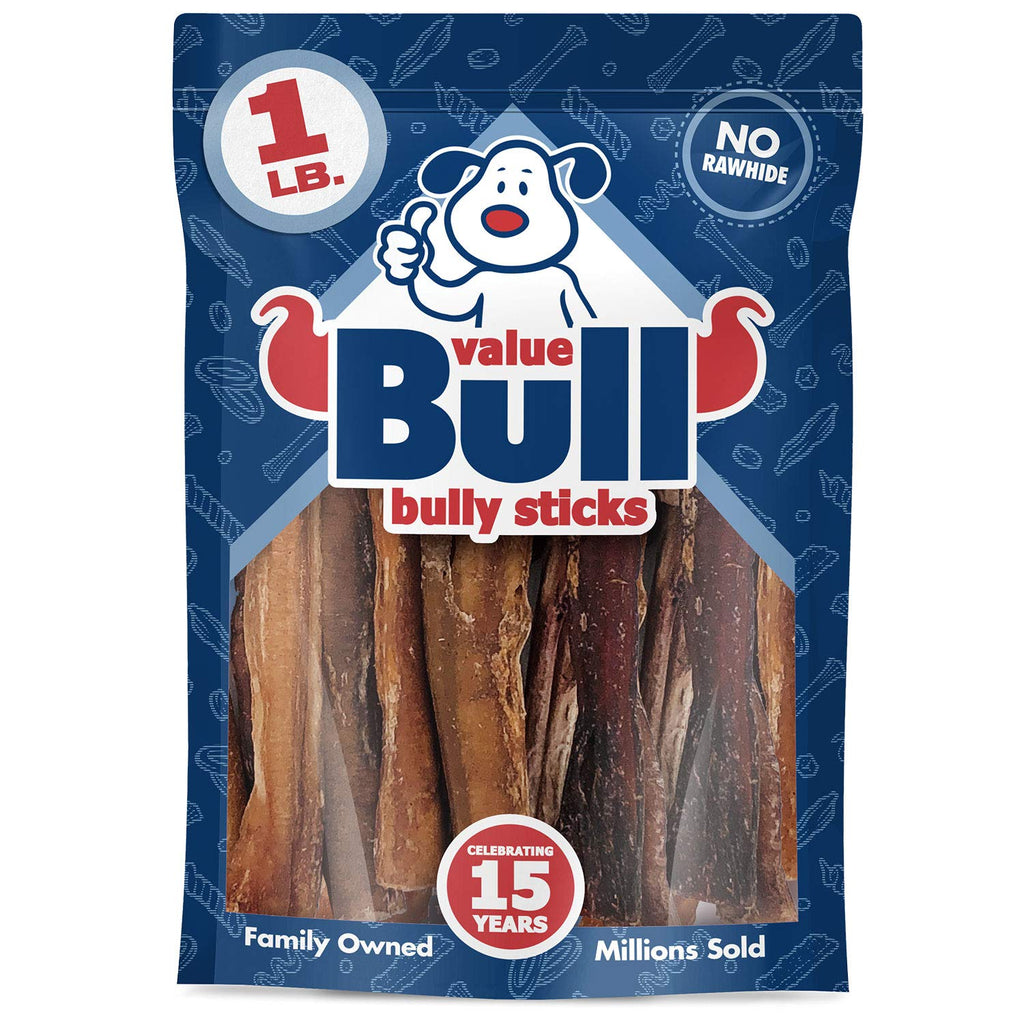 [Australia] - ValueBull Bully Sticks, 5-6 Inch, 1 Pound - Angus Beef, Varied Shapes, Rawhide Alternative 