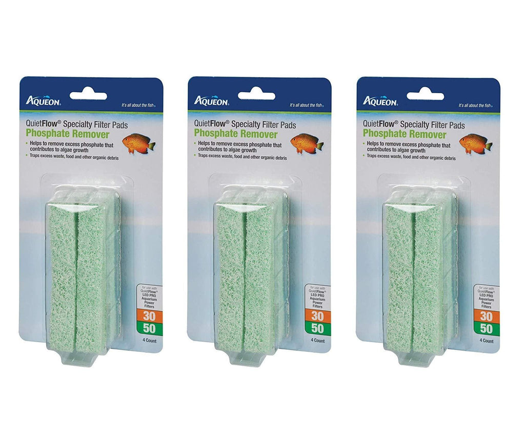 [Australia] - Aqueon 3 Pack of QuietFlow Specialty Filter Pads, 30/50, Phosphate Remover 