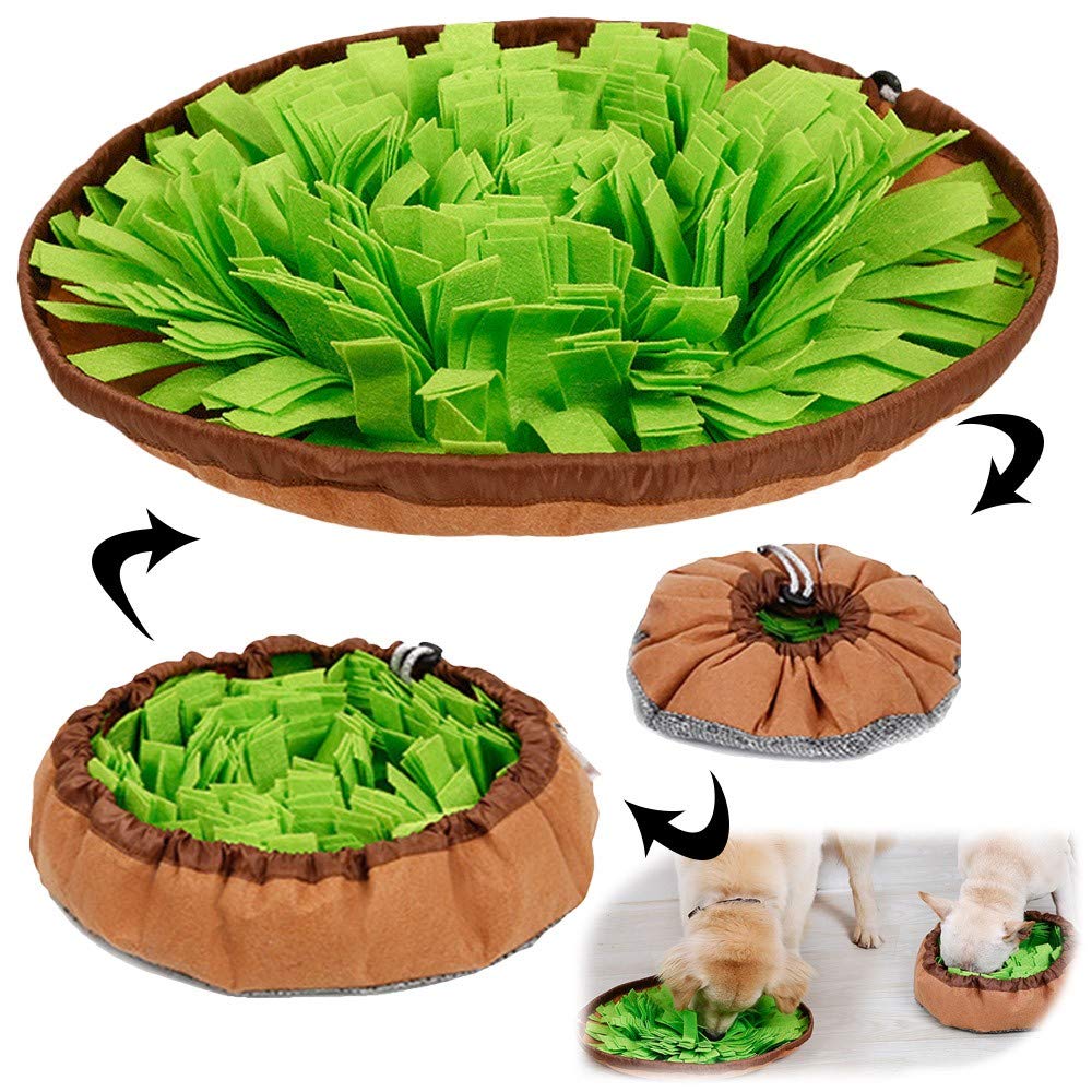 AWOOF Pet Snuffle Mat for Dogs, Interactive Feed Game for Boredom, Encourages Natural Foraging Skills for Cats Dogs Bowl Travel Use, Dog Treat Dispenser Indoor Outdoor Stress Relief - PawsPlanet Australia