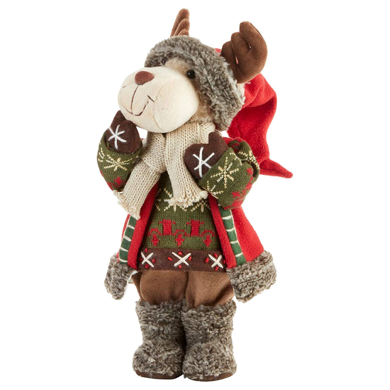 Delton 5645-8 Standing Moose with Sweater and Boots, 14 inch - PawsPlanet Australia