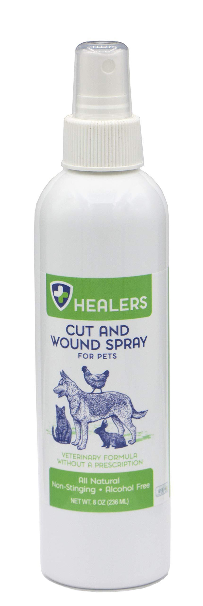 [Australia] - Healers Natural Cut and Wound Spray for Pets 8 FZ 