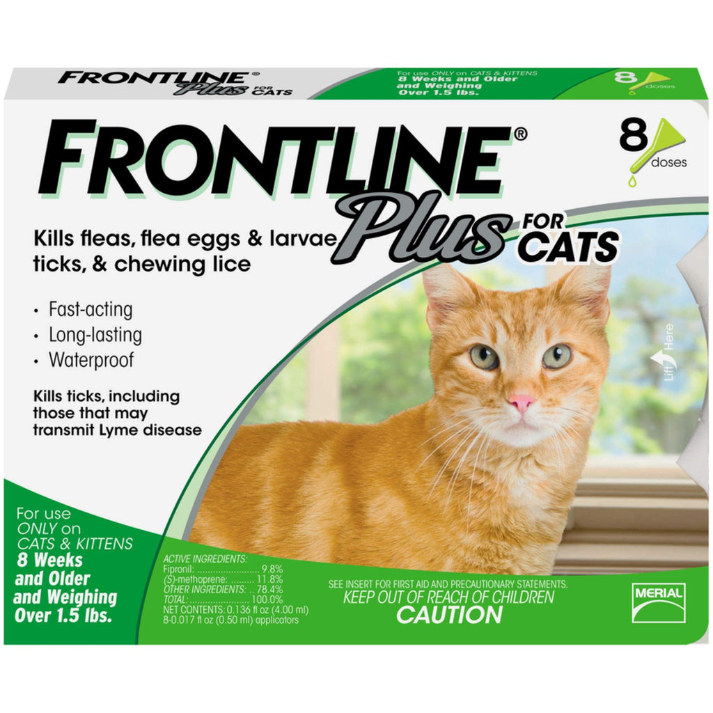 [Australia] - FRONTLINE Plus Flea and Tick Treatment for Cats (8 Doses) 