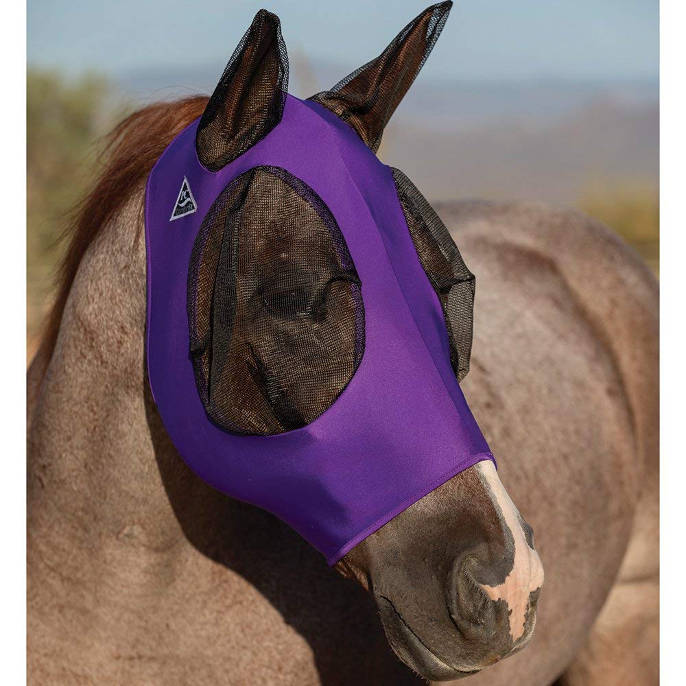 Professional`S Choice Comfort Fit Fly Mask Purple COB - PawsPlanet Australia