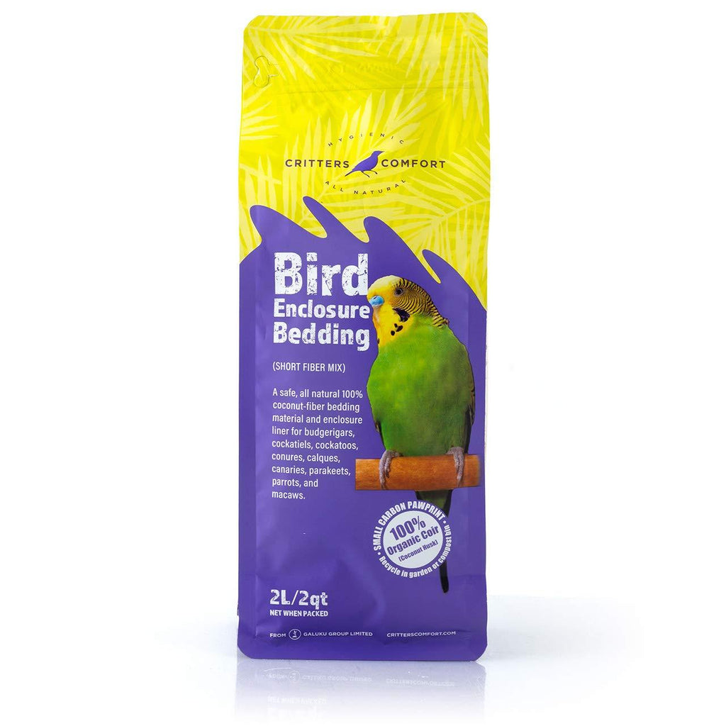 [Australia] - Critters Comfort Bird Bedding & Nesting Material Natural Coconut Fiber - 2Quart | 2Liters 