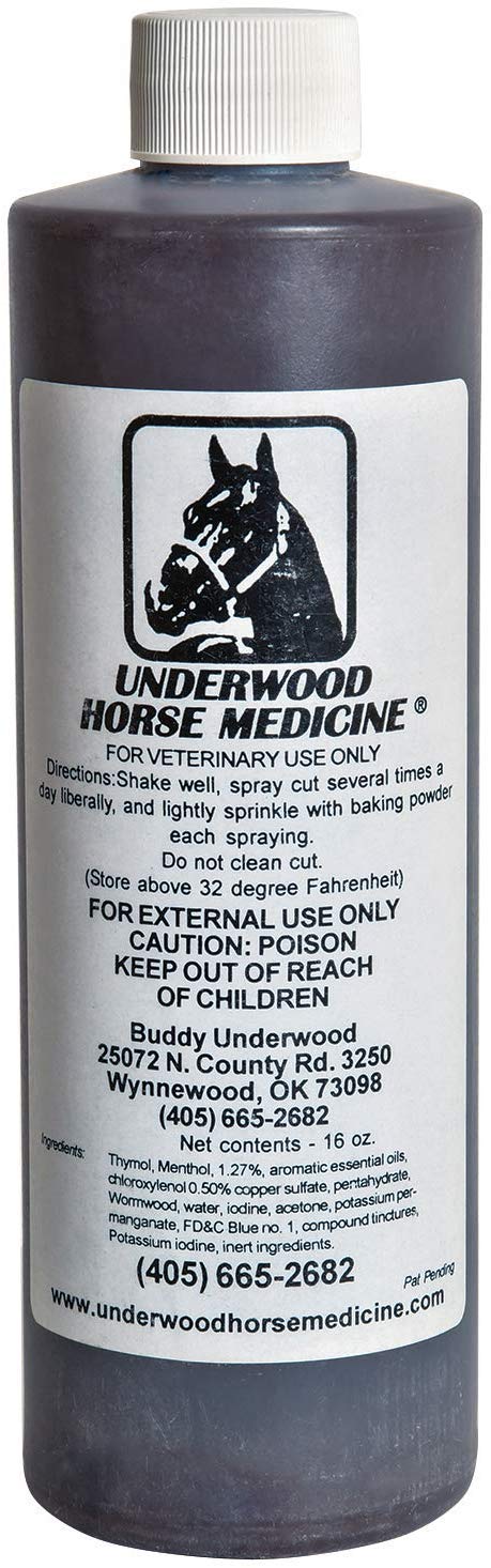 Underwood Horse Medicine Topical Wound Spray 16oz One Size - PawsPlanet Australia