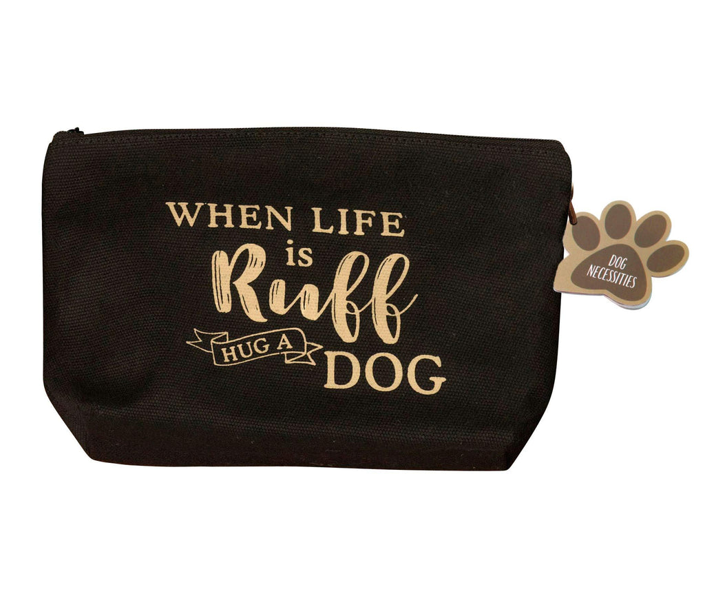 [Australia] - Lillian Rose PA138 RU Life is Ruff, Hug Dog Travel Kit, 8.75"x6", Black 