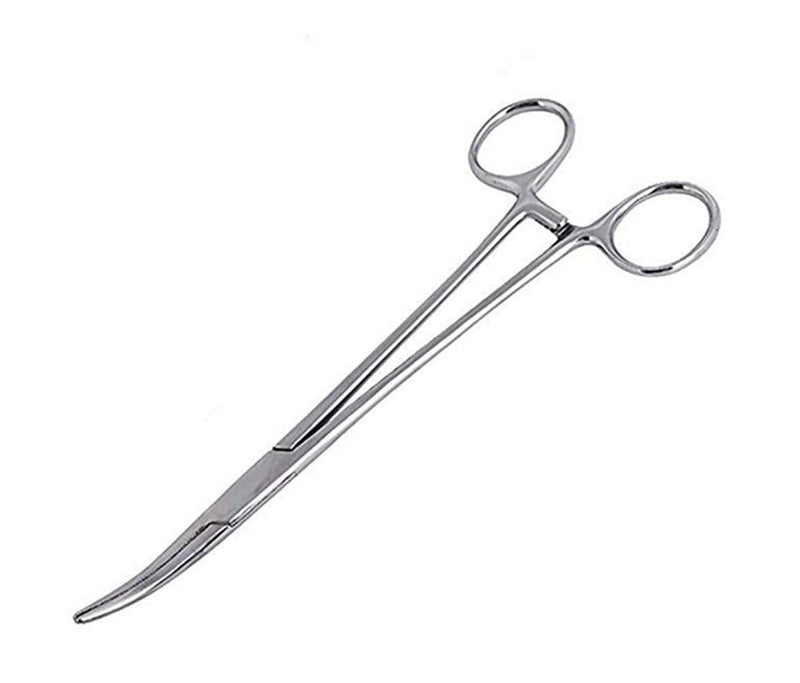 [Australia] - WYSUMMER Hemostat Forceps, High Quality Stainless Steel Dog Cat Pet Scissors Ear Hair Clamp Fishing Scissors Tools (12.5CM Bent) 12.5cm Bent 