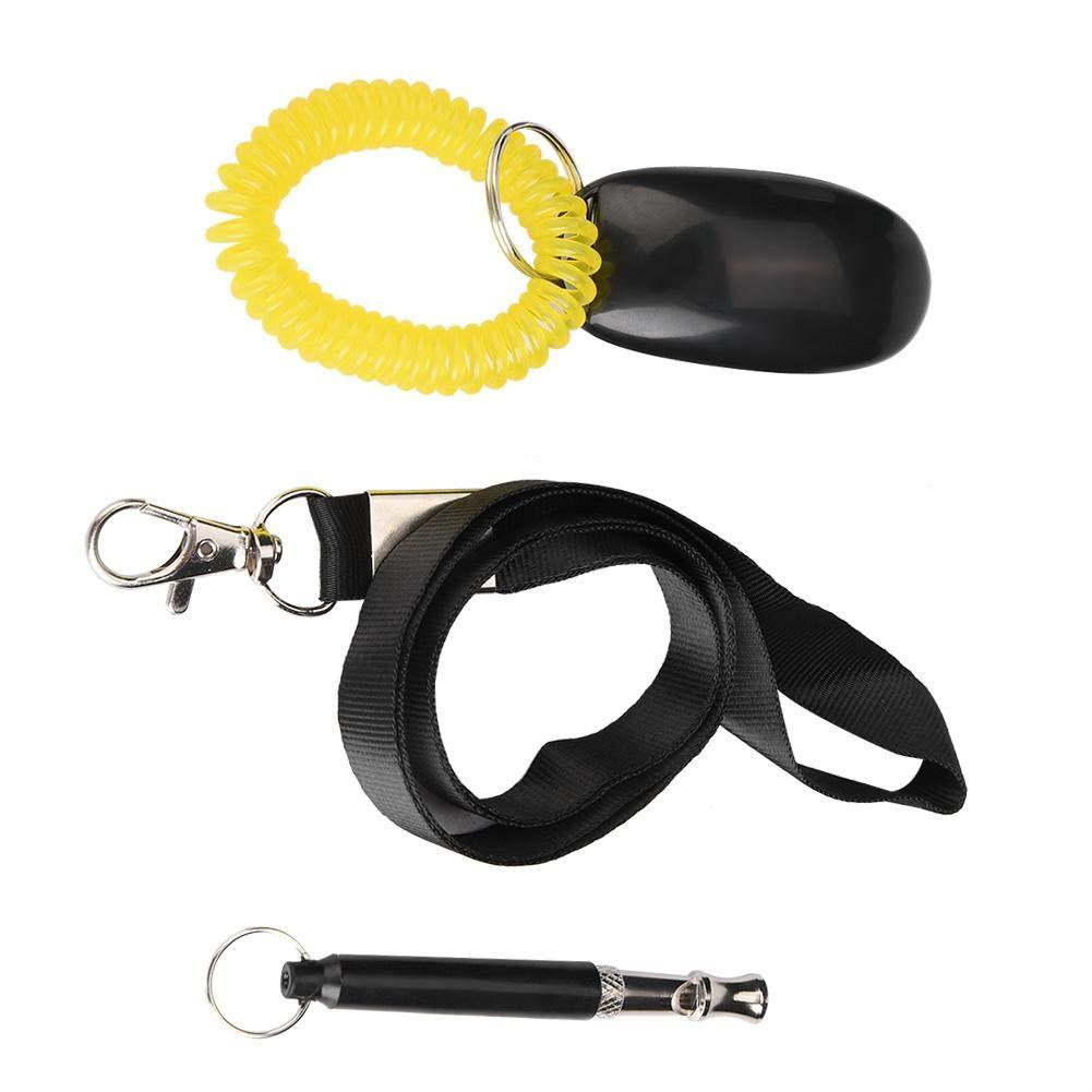 TOPINCN Ultrasonic Dog Training Whistle Pet Training Clicker Free Lanyardadjustable Frequencies Dog Training Set 3Pcs - PawsPlanet Australia