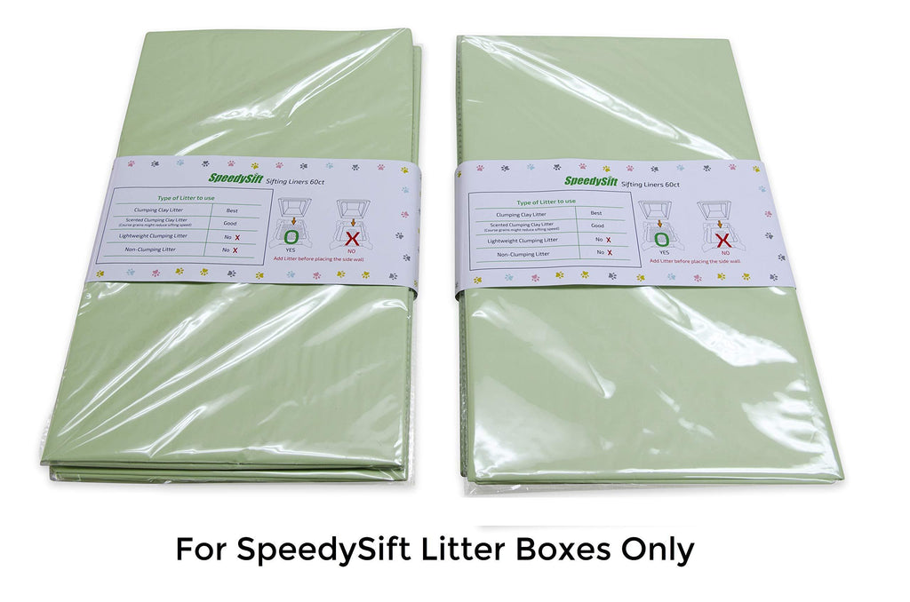 [Australia] - SpeedySift Sifting Liner Refill Pack, OXO-Biodegradable, 4 or 12 Packs, Optional Side-Walls Replacements 4 Packs (56 Counts) 