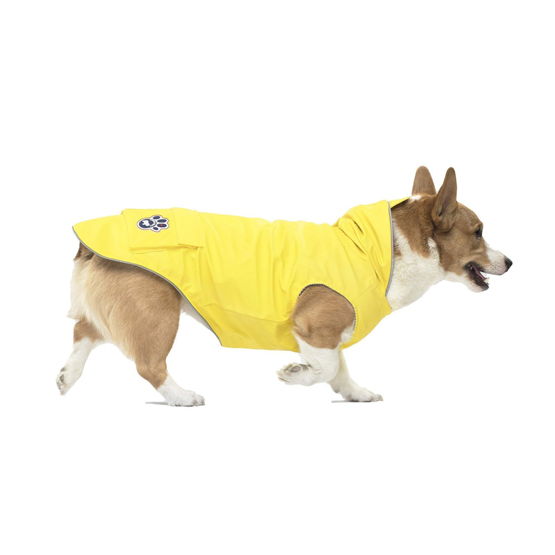 Canada Pooch Dog Rain Jacket - Torrential Tracker Dog Raincoat Waterproof Dog Jacket (Yellow, 10) Yellow - PawsPlanet Australia