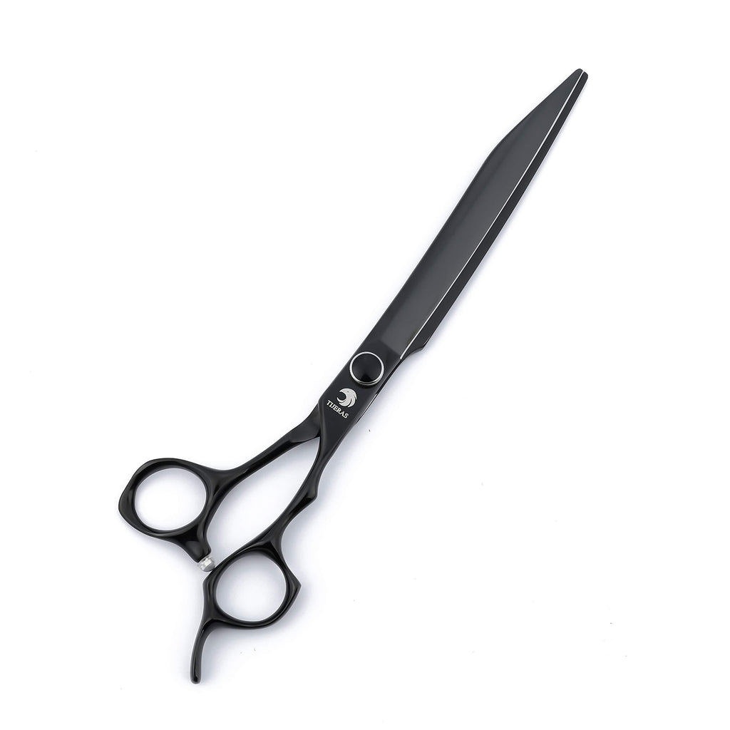 [Australia] - TIJERAS 8.0 inch Professional Pet Grooming Scissor, Dog Grooming Hair Cutting Shear with Black Bag, Japan 440C Stainless Steel, Safe Square Tip - Perfect for Pet Groomer or Home DIY Use 