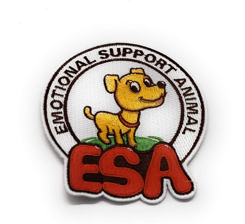 [Australia] - Furbaby Products Emotional Support Dog Patch|ESA|Beautifully Made Custom Emotional Support Dog Patch Single White 